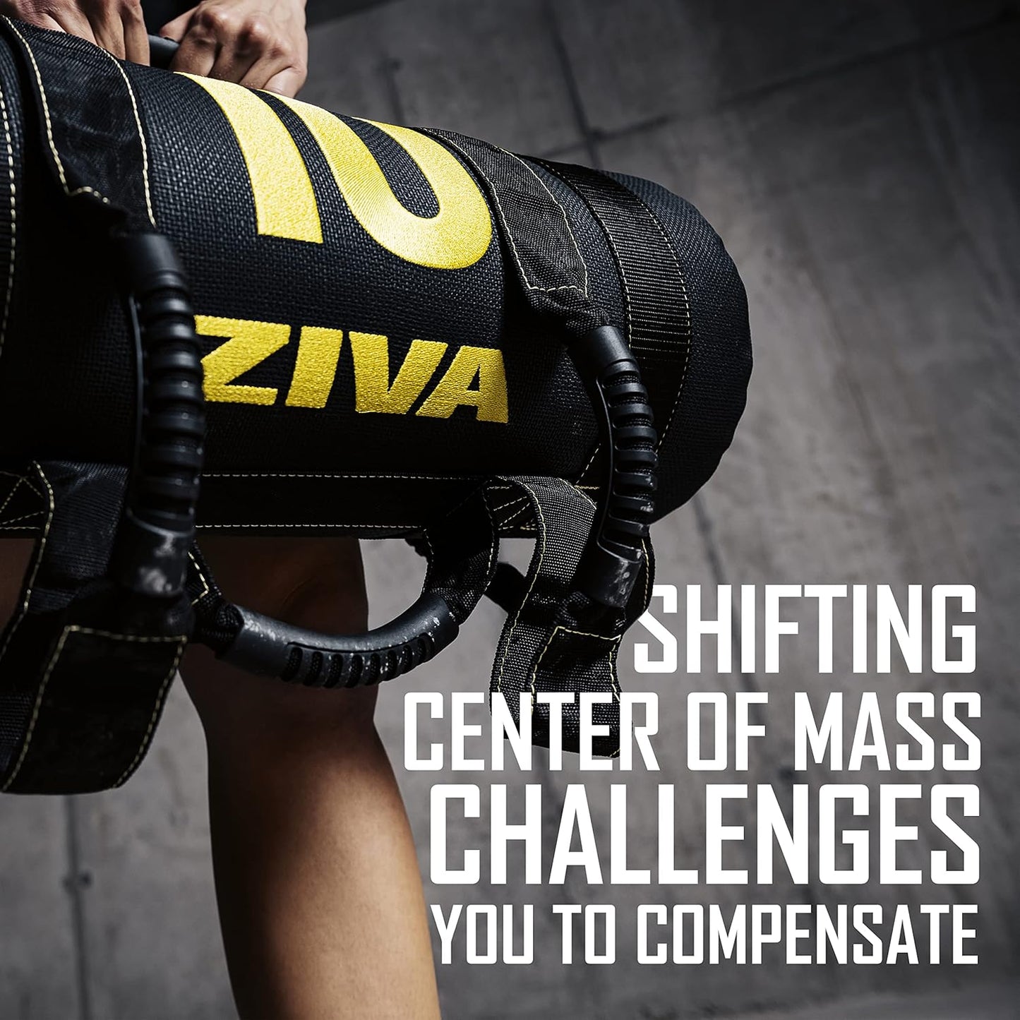 Power Sandbag – Pre-Weighted Training Bag with Multiple Handles for Full-Body Strength & Conditioning – Heavy-Duty, No-Fill Needed (10–50 Lb)